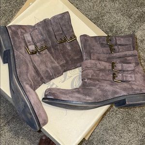 Nine West brown suede boots size 10